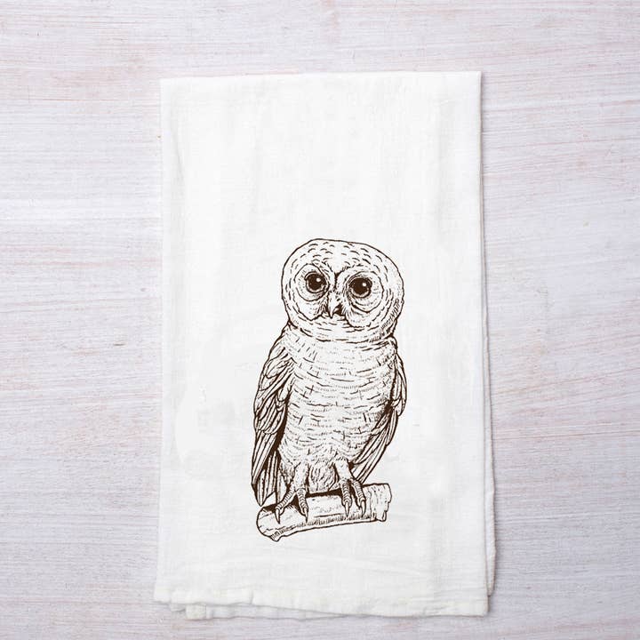 Counter Couture - Wholesale Tea towel - Owl Flour Sack Tea Towel | 100% Cotton | Handmade1