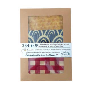 Bee wrap 3 sizes for wholesale by JeSuisGreen