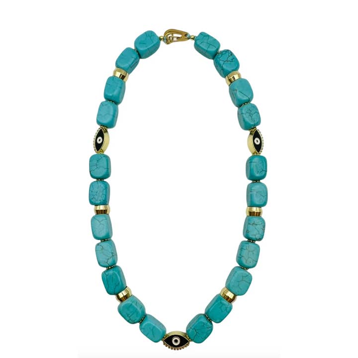 Tjockt turkos halsband för wholesale av Holst and Lee