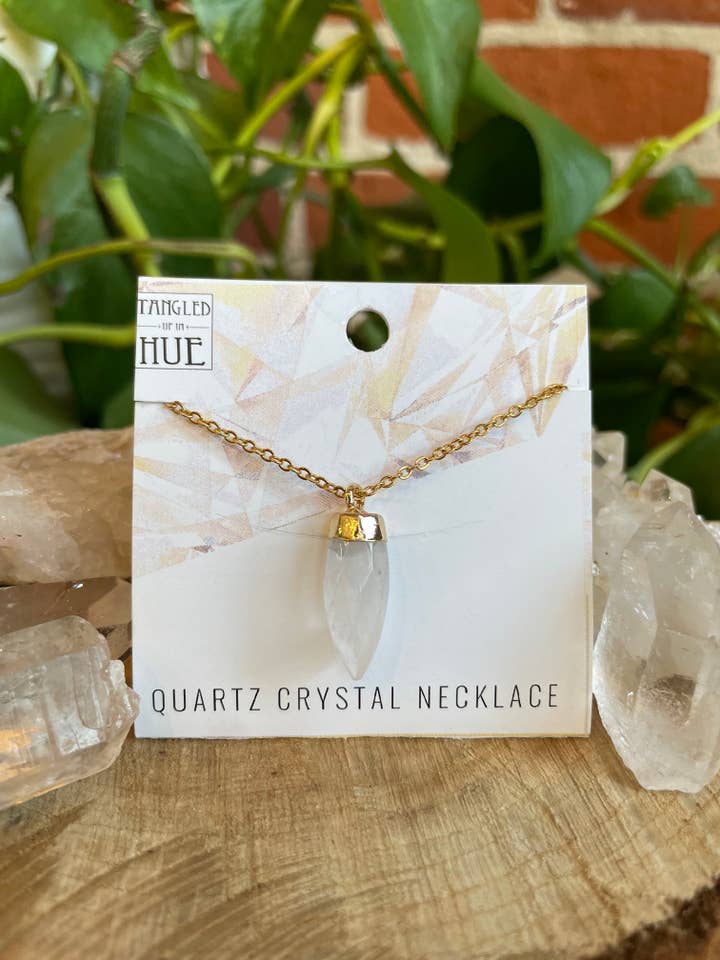 Capped sten halskæde for engroshandel hos Tangled Up In Hue