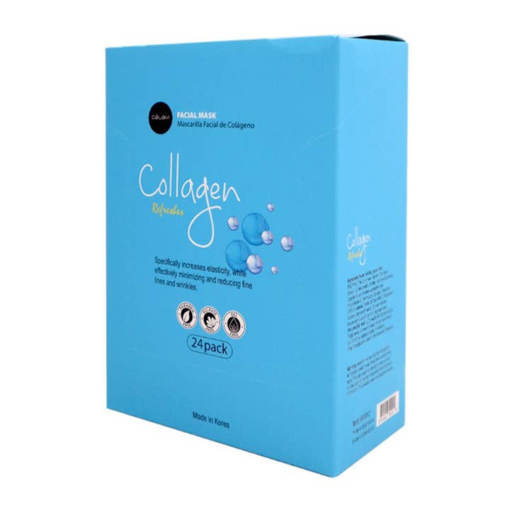PINEAPPLE Beauty - Wholesale Skincare Face Mask - Celavi MK012 Collagen Facial Mask Refreshes - 24pc