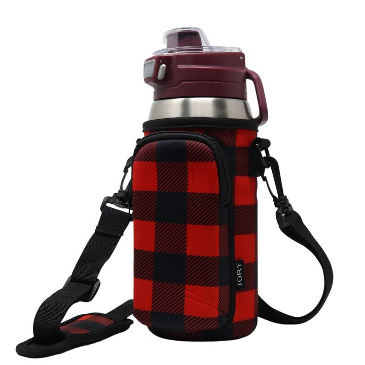 Seriously Shea - Wholesale Crossbody Bag - Unisex - Fall Holiday Cross Body Bag | Red Buffalo Plaid1