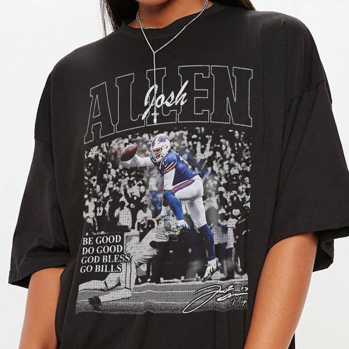 TheKingShirt - Wholesale Graphic Sweatshirt - Women's - Vintage Josh Allen Buffalo Football Shirt2