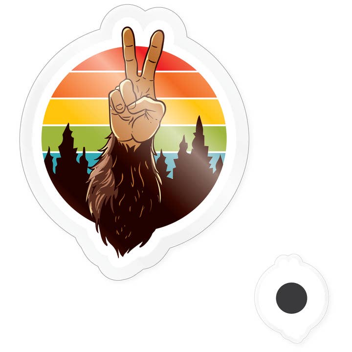 Magnet - Signe de paix Bigfoot pour la vente par Morris Magnets