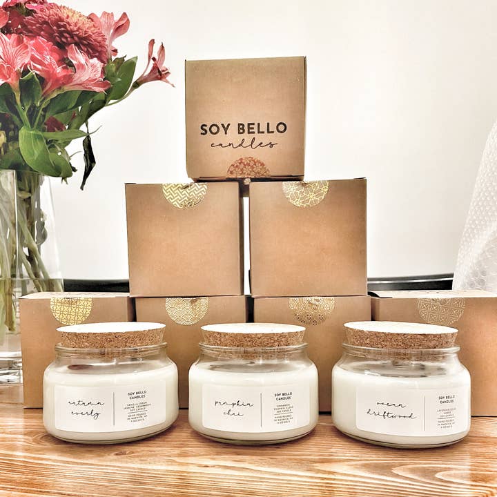 Soy Bello Candles - Wholesale Jar/Filled Candle - Enchanted Forest-Soy Wax Candle-9oz- Luxury Candle