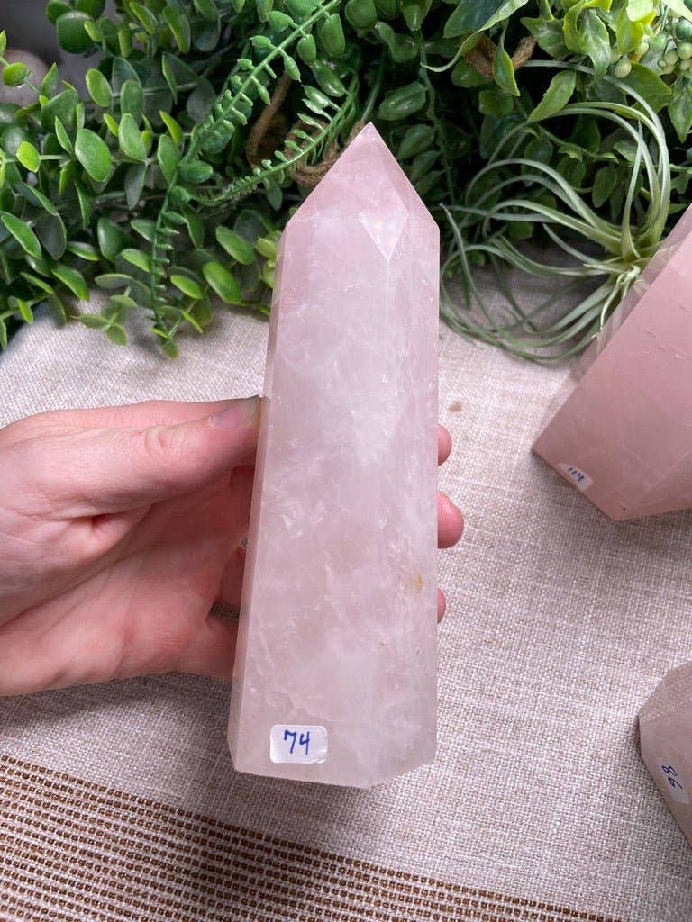 Copper Ashes - Wholesale Spiritual Stone/Crystal - Rose Quartz Tower1