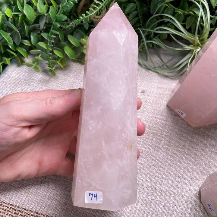 Copper Ashes - Wholesale Spiritual Stone/Crystal - Rose Quartz Tower1