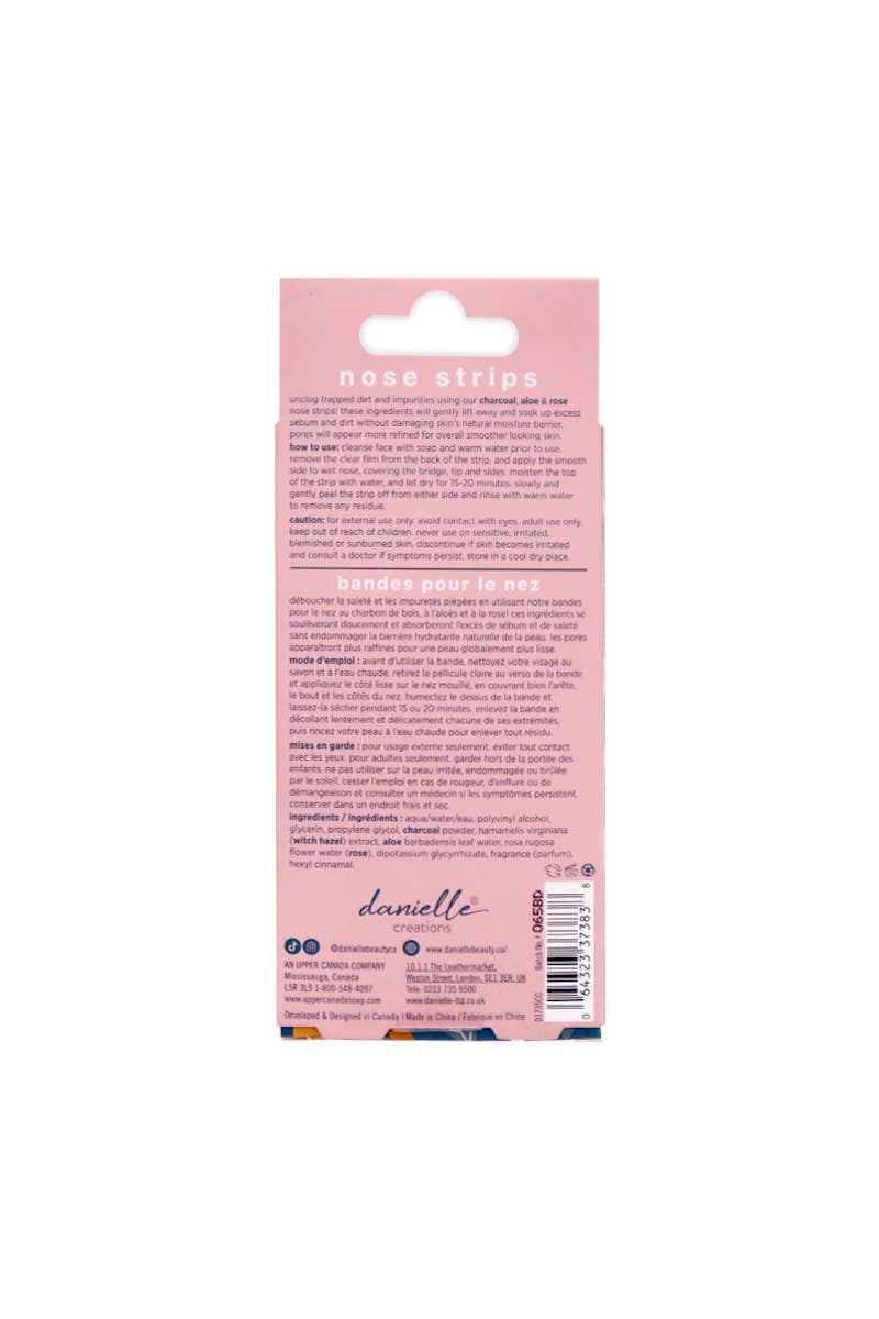PINEAPPLE Beauty - Wholesale Pore Strip - Danielle Creations D1735CC Charcoal Aloe 18 Nose Strips - 64