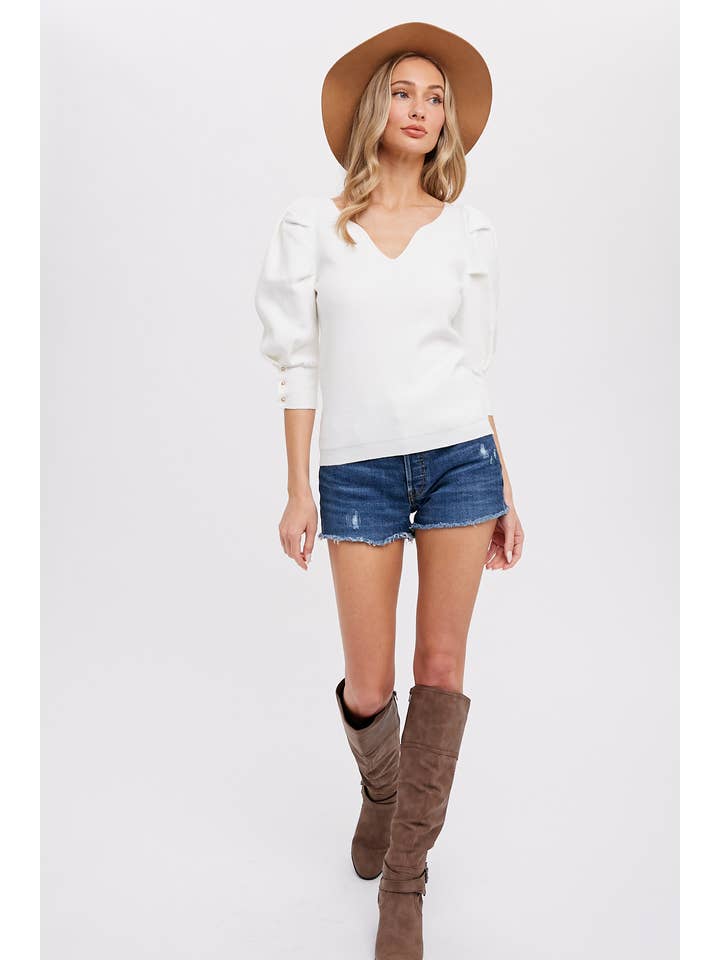 Bluivy - Venta al por mayor Jersey corto de punto - Mujer - JERSEY MANGA CORTA PUFF14