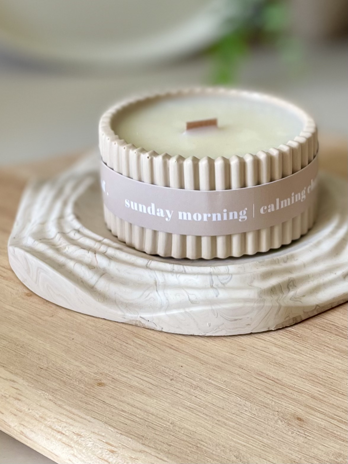 The Wax Leaf Candle Co - Wholesale Jar/Filled Candle - Luxury Chamomile Scented Soy Wax Candle / Scandi Inspired1