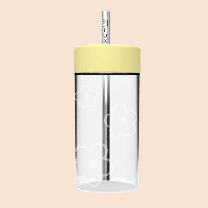 Luxey Cup - Wholesale Drinking glass/cup - LIMITED EDITION FLOWER STUDIO TUMBLER - Reusable Glass Iced Drinks Cup14