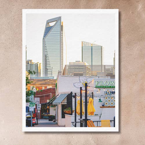 Charlotte to Paris - Wholesale Art Print - Charlotte, NC Art Print (11x14): Summer Morning, South End2
