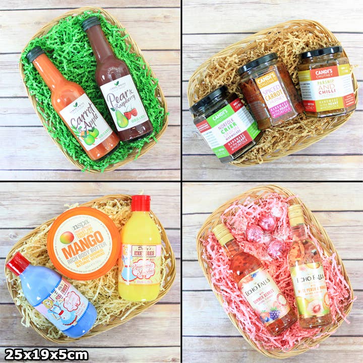 Candi Gifts – wholesale Basket – 10 x Lightweight Packing Trays, Wicker Gift Hamper Baskets1