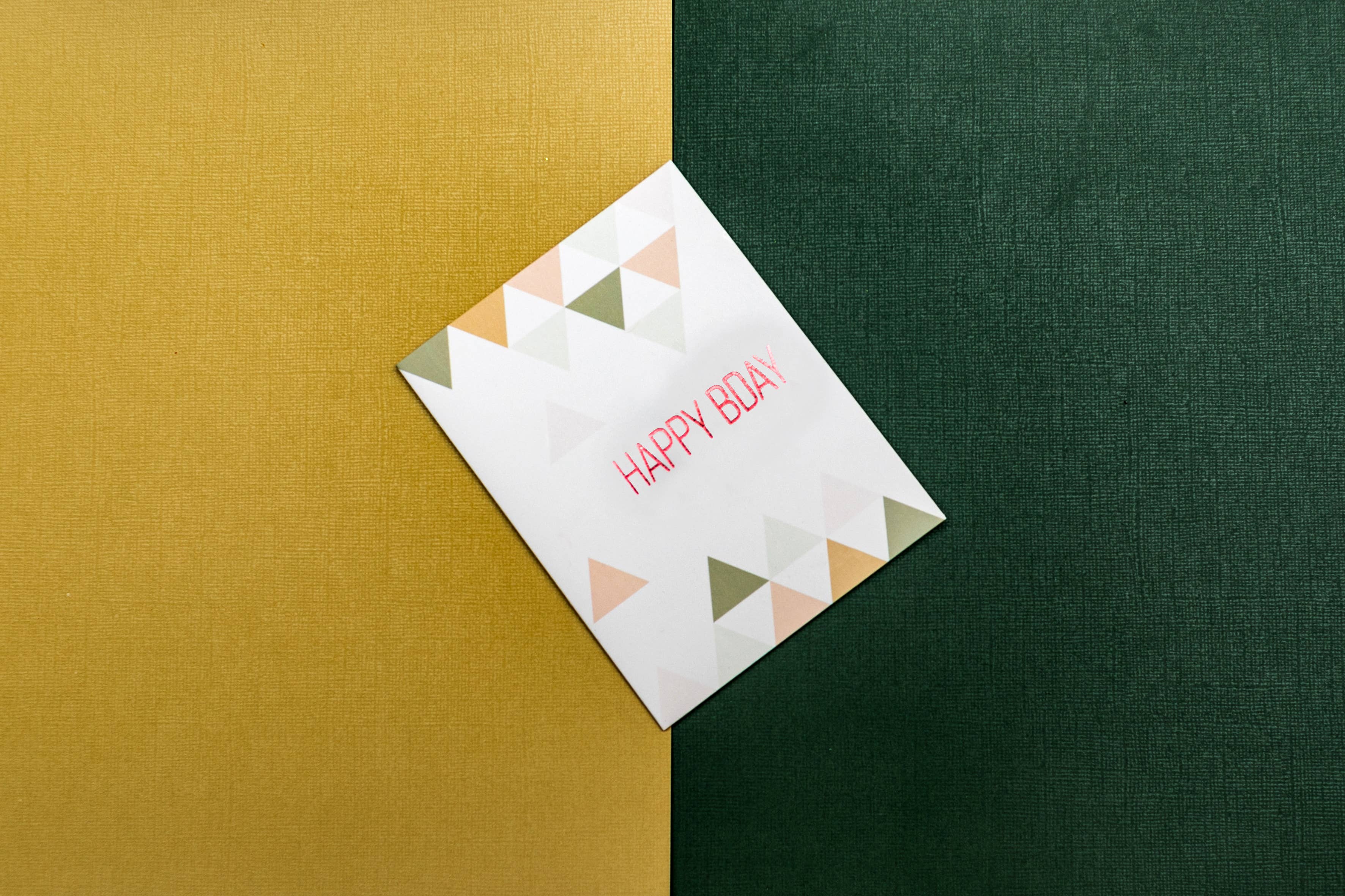 From Me To You - Wholesale Birthday Card - Happy Birthday Triangles Birthday Card1