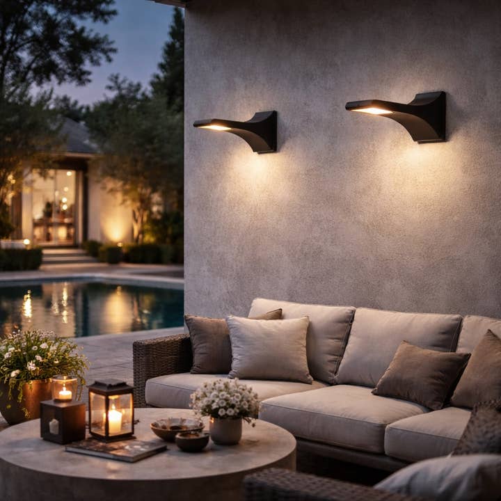 Svart Ranex Faro LED utomhusvägglampor - belysning för wholesale av NHP International