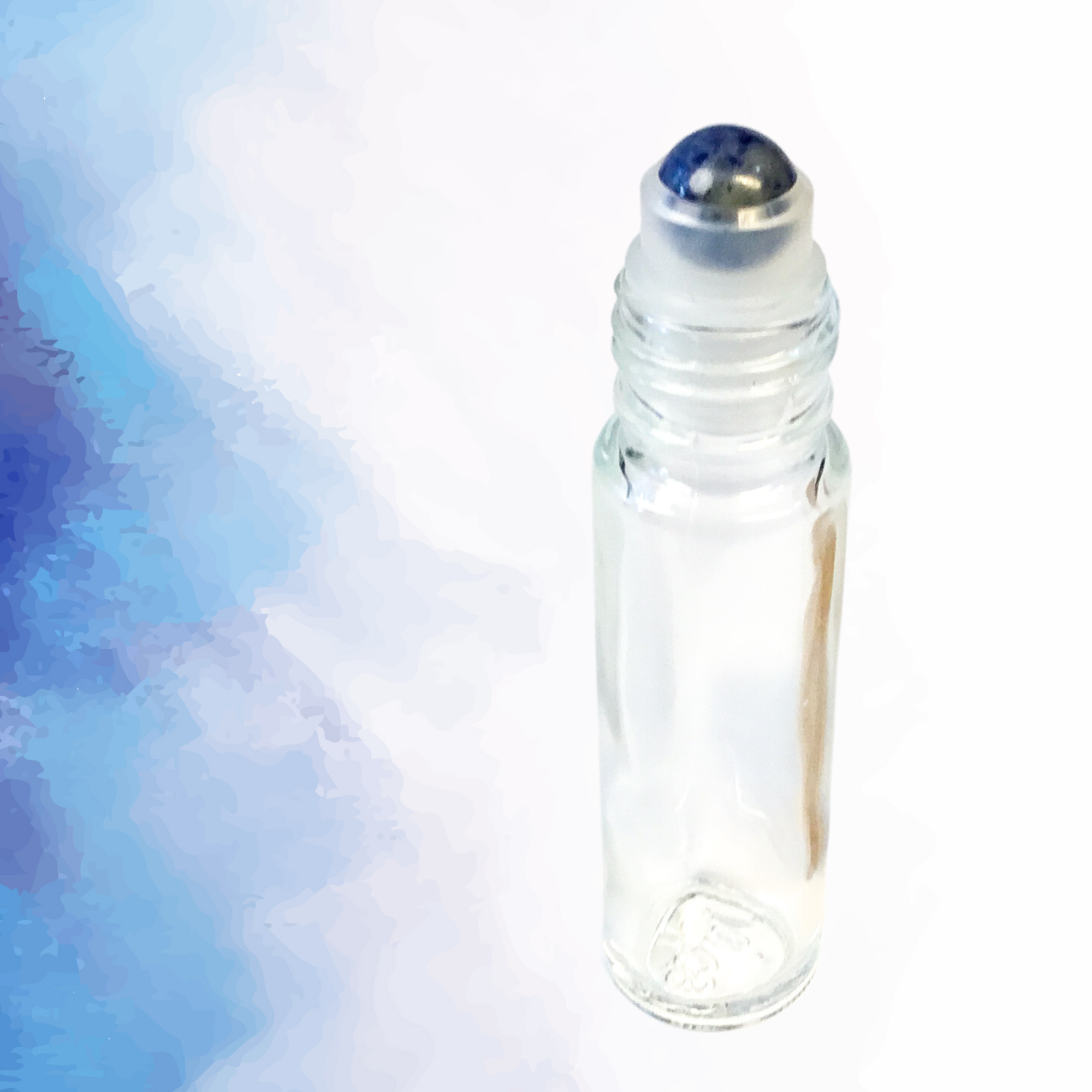 Essential Wellness - Body, Mind, Spirit - Vente Roll-on aux huiles essentielles - Insertions de bille en pierre précieuse LAPIS-LAZULI2