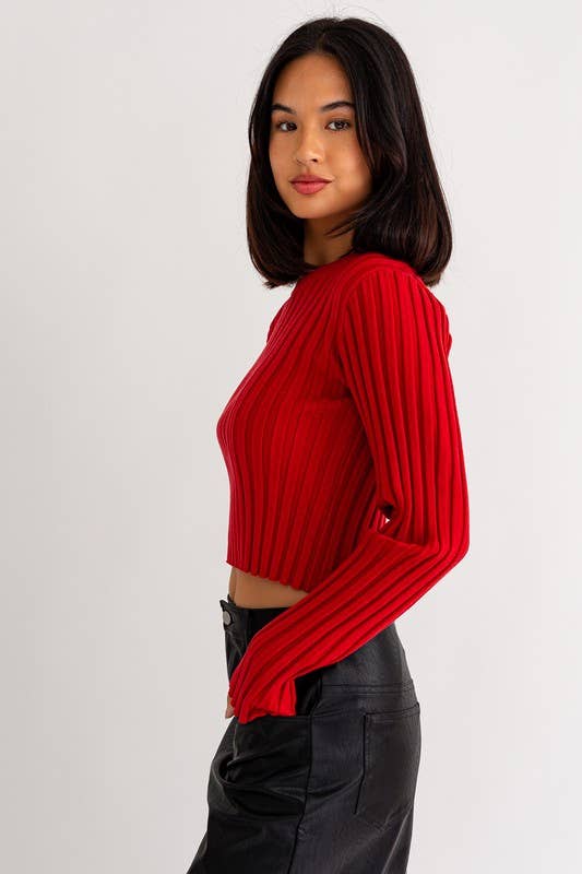 LE LIS - Wholesale Blouse - Women's - BACK SHIRRING LONG SLEEVE TOP19