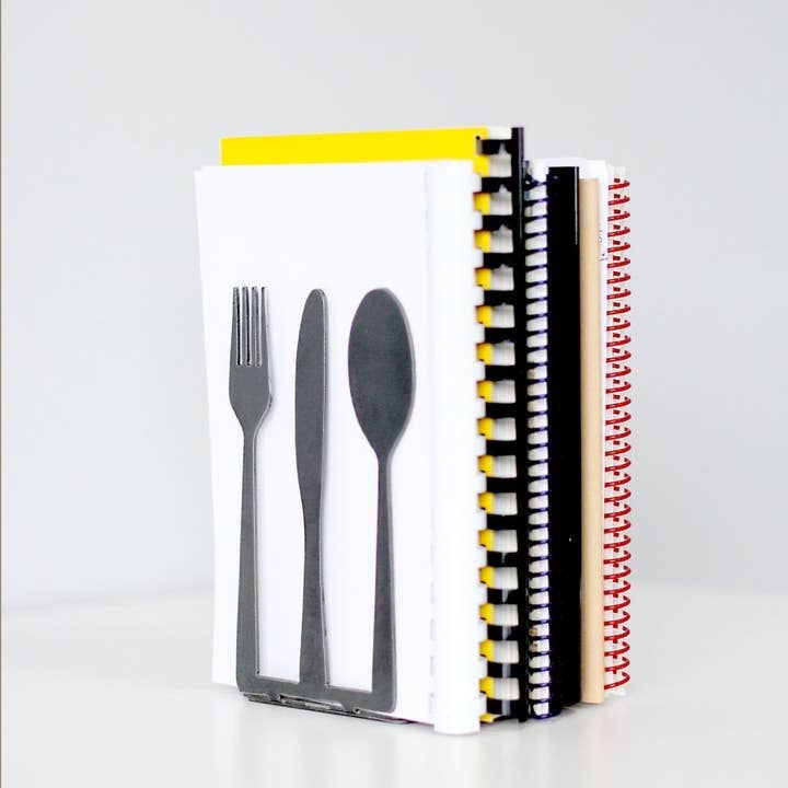 Tenedor Cuchillo Cuchara Cocina Libro de Cocina Sujetalibros para venta al por mayor de Highland Ridge | Handmade Home Decor