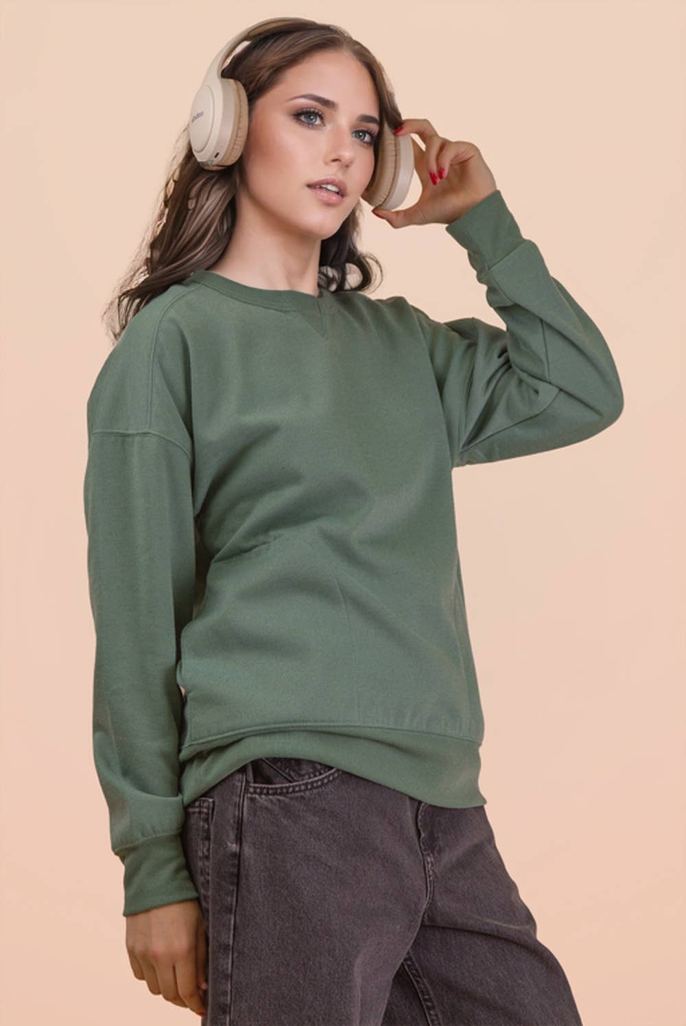VERY J - Wholesale Knit Top - Women's - NT12385-Oversized Casual Comfy Solid Knit Top18