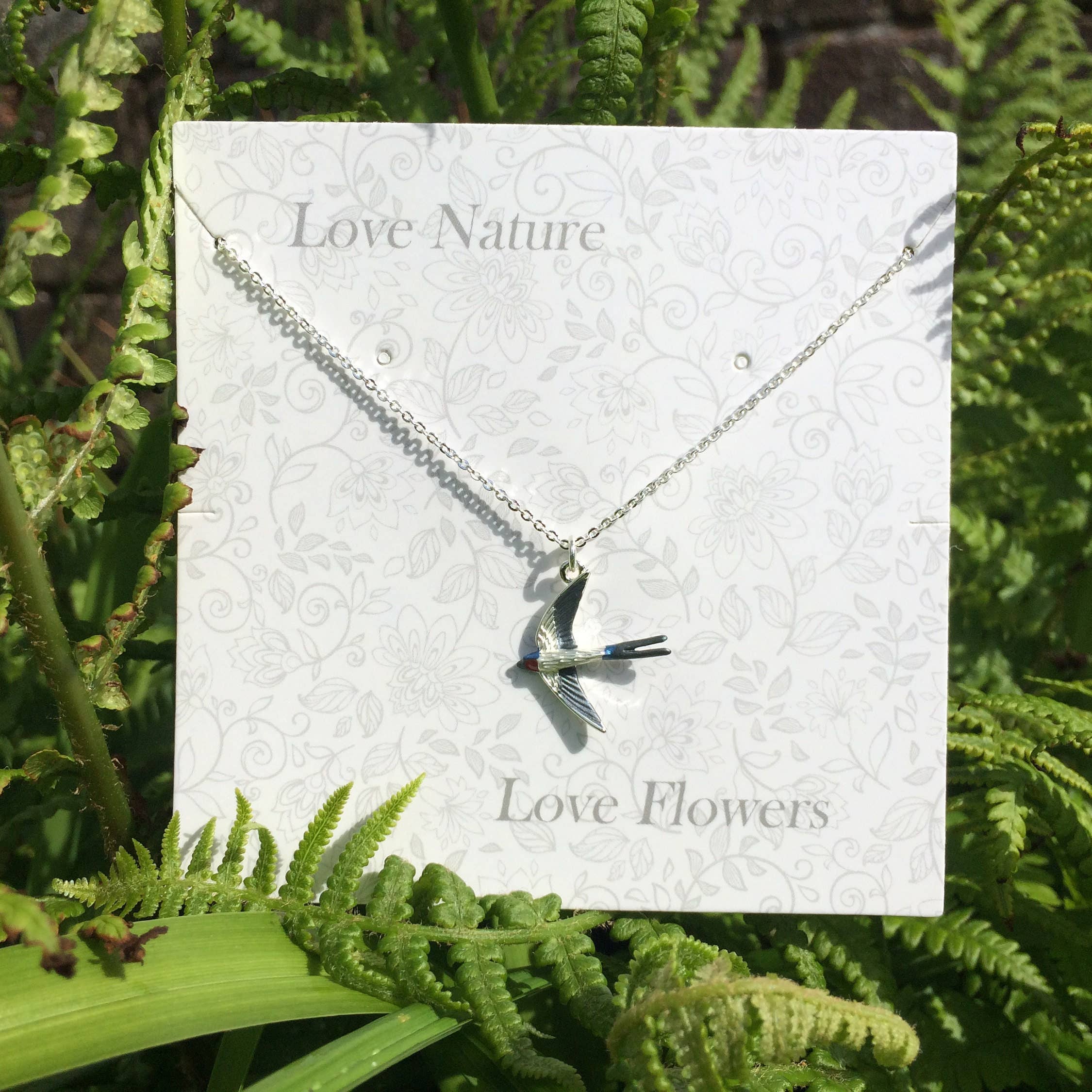 Alexander Thurlow & Co Ltd - Wholesale Pendant/Charm Necklace - Swallow Bird In Flight Pendant Necklace1