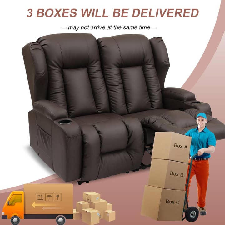 ShipItFurniture - Wholesale Sofa - 54" RV Recliner Loveseat - Manual