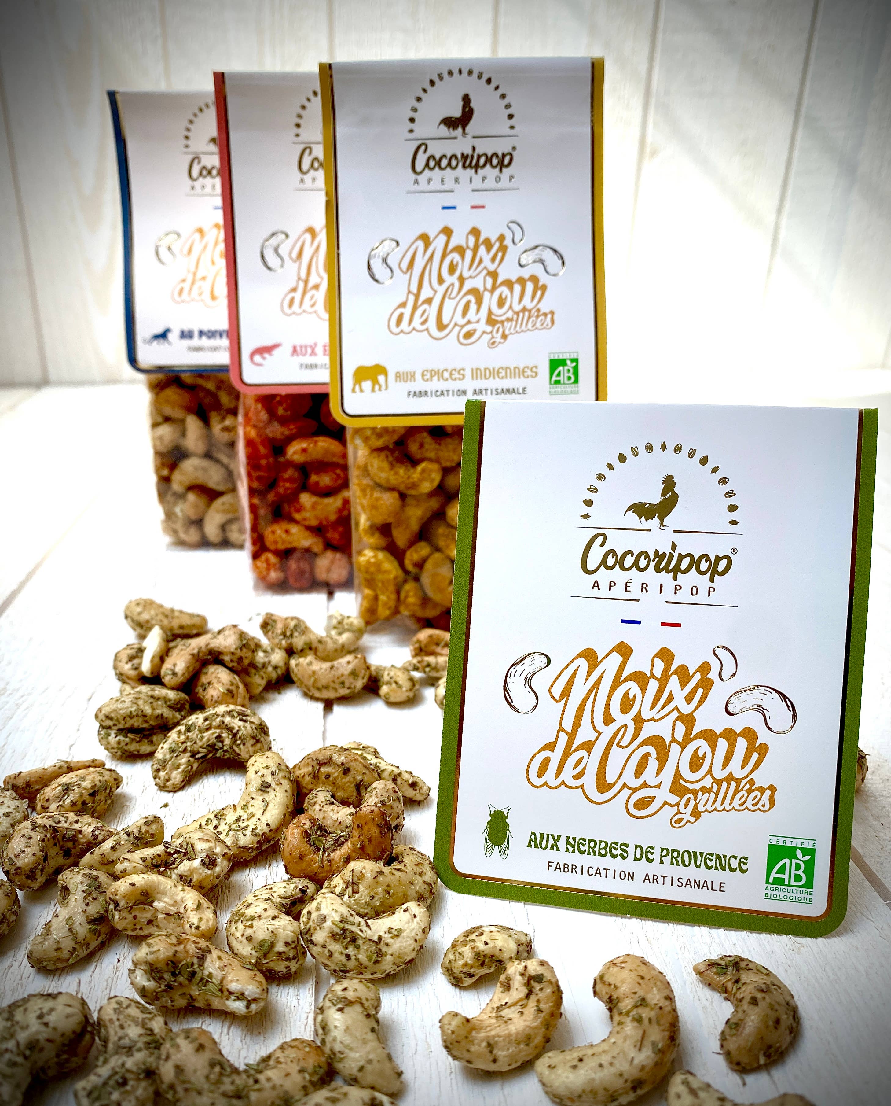 Cocoripop - Wholesale Nuts - Herbs of Provence cashew nuts 110g packet1