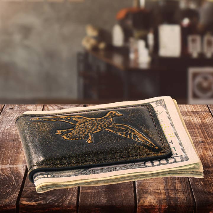 Zep-Pro - Wholesale Money Clip - Unisex - Mallard Burnished Leather Money Clip4