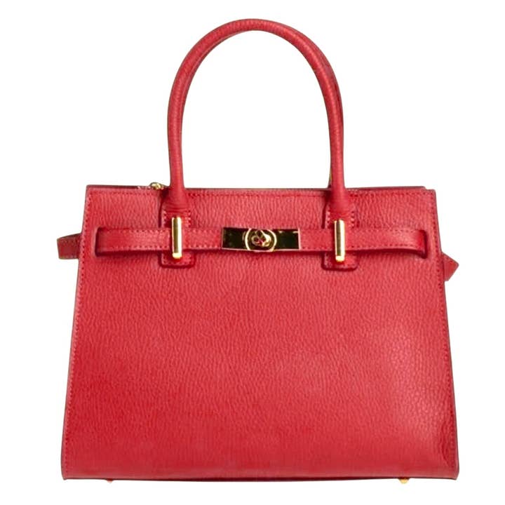 MODARNO - Wholesale Top Handle Bag - Women's - Modarno "Gina" handbag and shoulder bag in genuine leather 28x14x20cm11