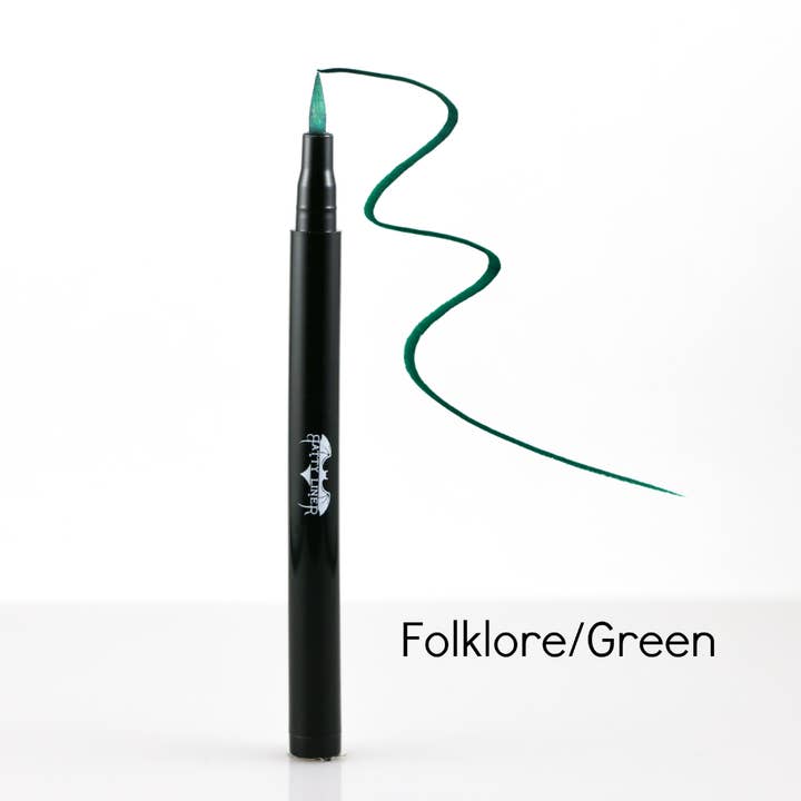 Spooky Batty Liners - Folklore/Green, Halloween, Eyeliner for wholesale by Curst Kosmetics