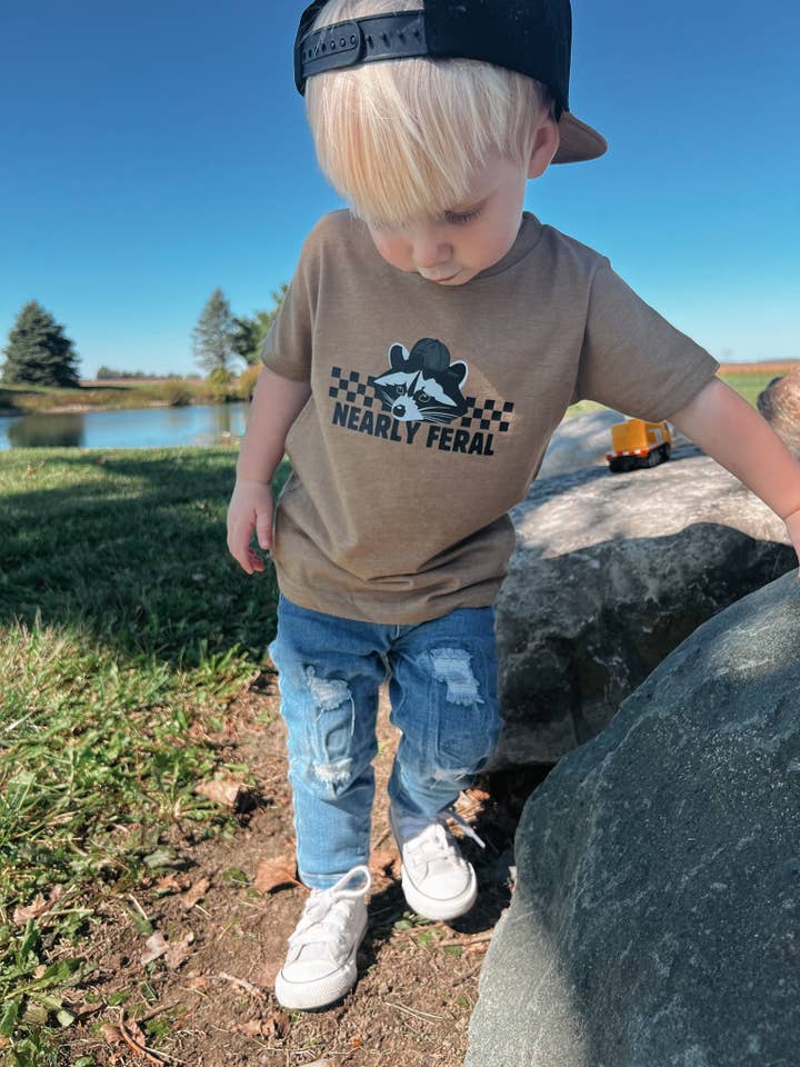 Raising Brave - Wholesale T-Shirt - Kids - Nearly Feral- Toddler Tee2