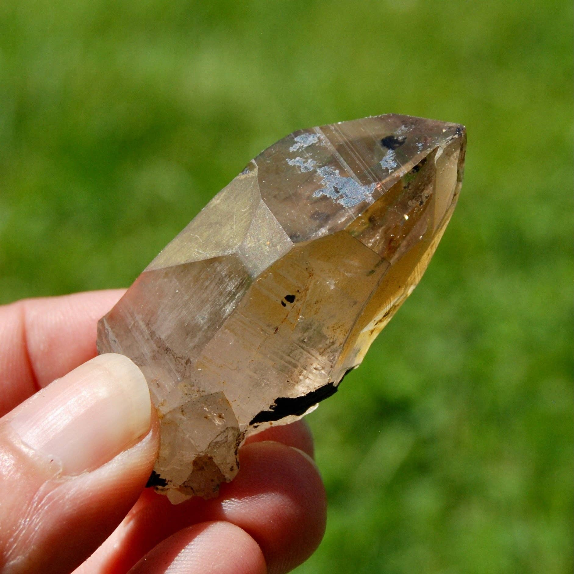 Caspar Curiosities - Wholesale Spiritual Stone/Crystal - 2.3in 45g Intricate Smoky Quartz Crystal Cathedral, Akashic Lines, Malawi msq142