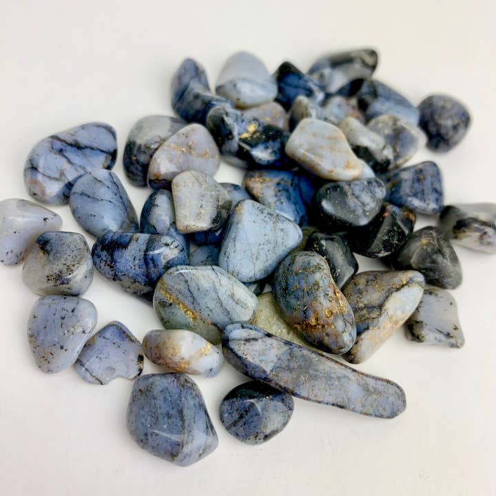 Pelham Grayson Rose – wholesale Spiritual stone/crystal – Blue Chert | Tumbled | South Africa | 1lb bag
