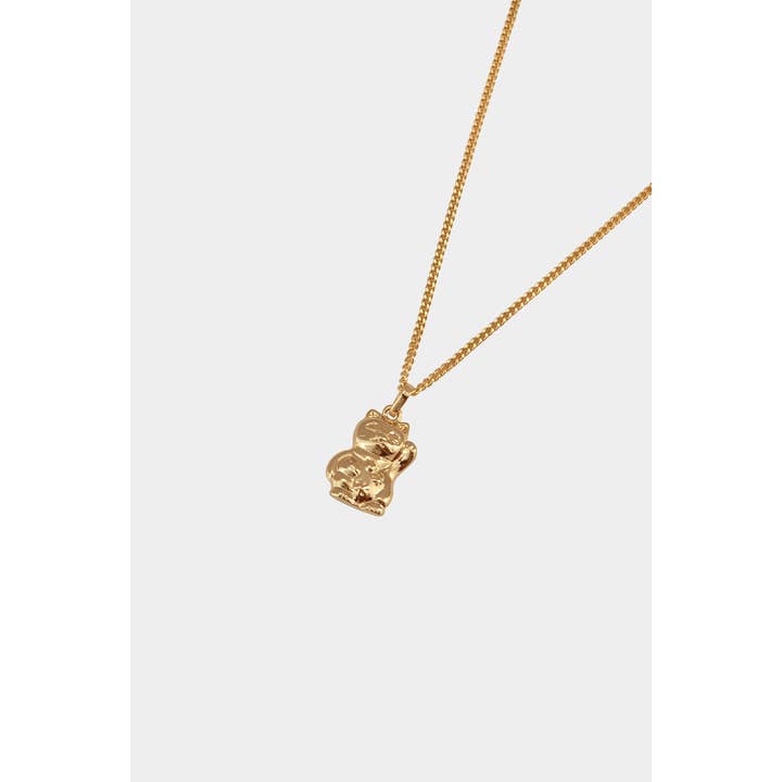 Lucky Cat Necklace for wholesale by Kara Yoo