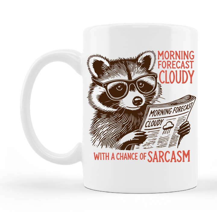 Morning Forecast Sarcasm Mug for wholesale by Ace the Pitmatian Co