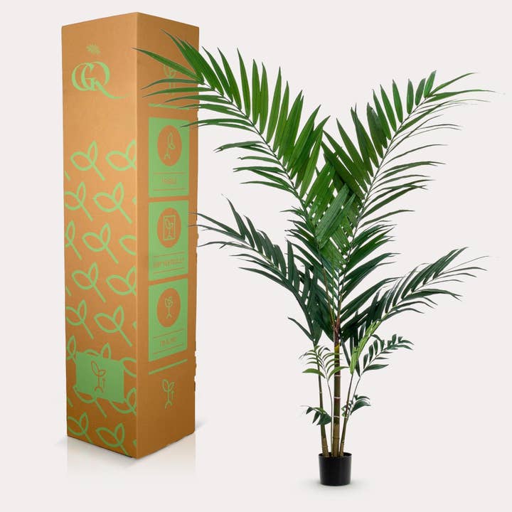 Oasis of Life - Wholesale Artificial plant - Artificial Kentia Palm – 150cm – Tropical Artificial Palm with Large Fronds – Deceptively Realistic & Maintenance-Free – Decorative Artificial Tree for Home & Office3