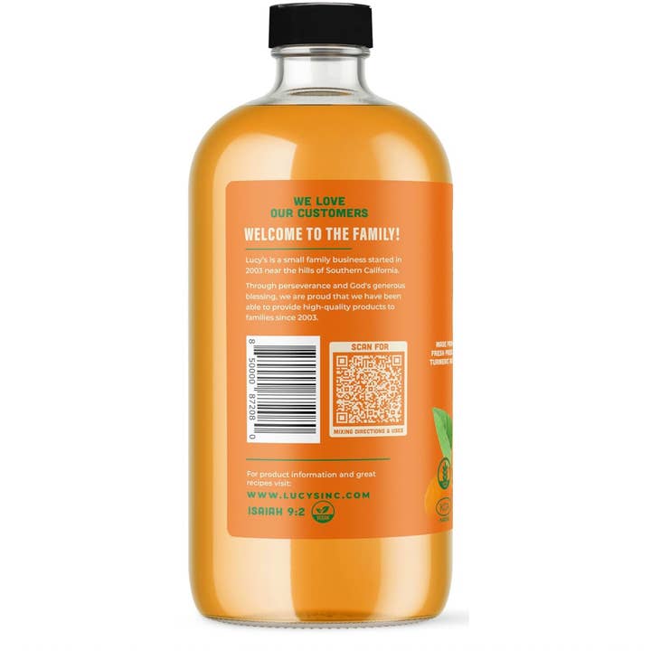 Lucy's - Wholesale Wellness Juice/Tonic - Lucy's Family Owned - Organic Turmeric Juice 34oz.3