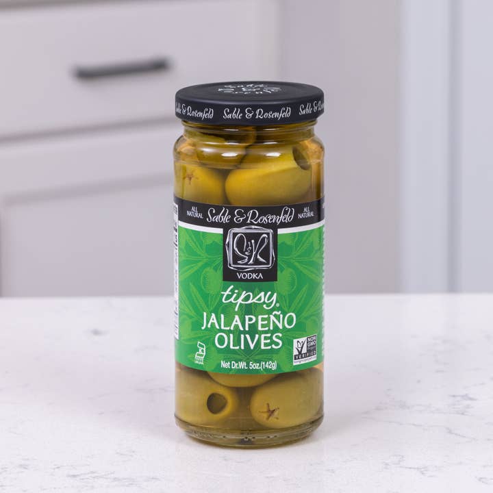 Sable and Rosenfeld est.1970 - Wholesale DIY Food Kit - Sable & Rosenfeld All Natural Tipsy Vodka Jalapeno Olives 5o1
