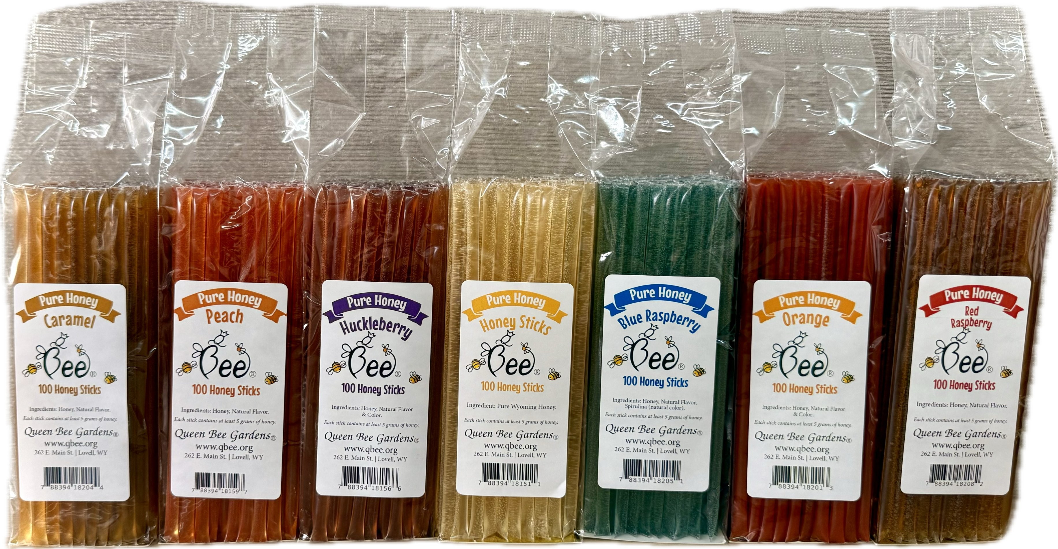 Queen Bee Gardens - Wholesale Honey - Mild Clover Honey Sticks - 100 ct2