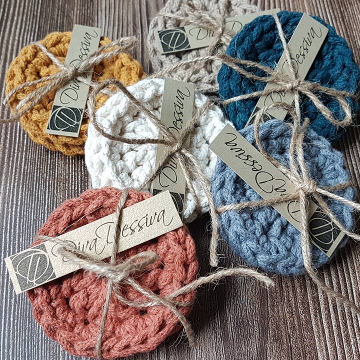 Diva Dessva - Vendita all'ingrosso Sottobicchiere per auto - Donna - Set di 2 sottobicchieri per auto con fiori boho4