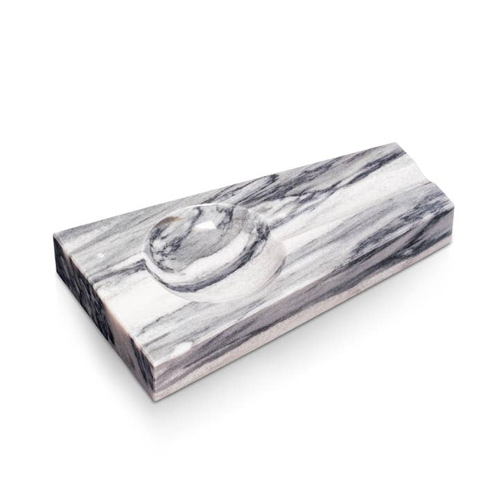 BeyBerk International – Großhandel Aschenbecher – Marble Single Cigar Aschenbecher - Grau