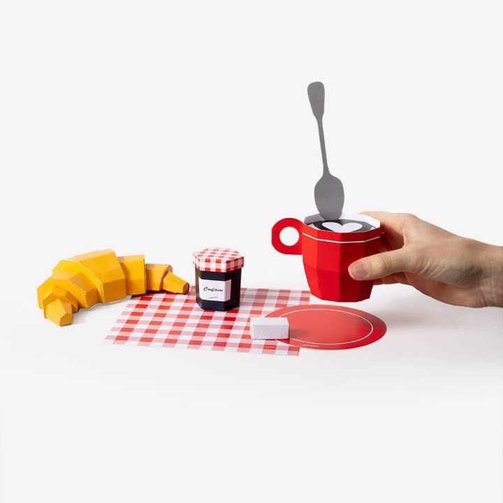 Today is Art Day - Wholesale DIY Craft Kit - 3D PAPERFOOD CROISSANT by Cinqpoints2