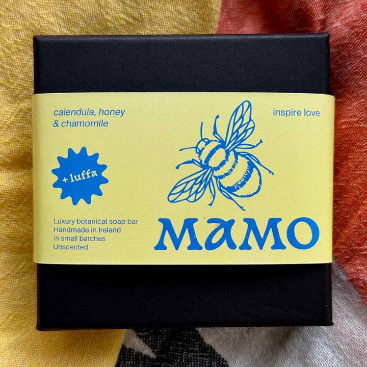 MAMO - Wholesale Bar Soap - LUFFA Calendula, Chamomile & Honey Body Soap Bar Unscented0