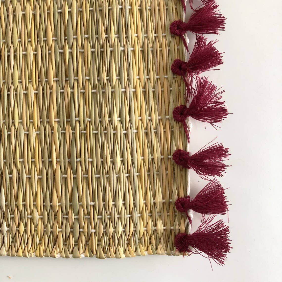 HandmadeBestSeller – wholesale Placemat – Tassel Placemat, Handmade Rattan Placemat, Natural Placemats5