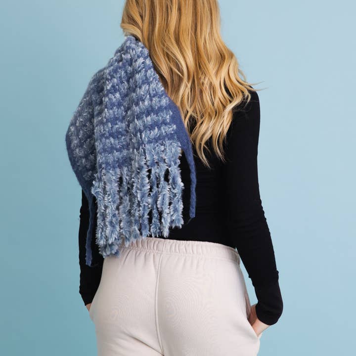 Leto Accessories - Wholesale Scarf - Unisex - Ultra Soft Chenille Tassel Scarf - 6 Colors!7