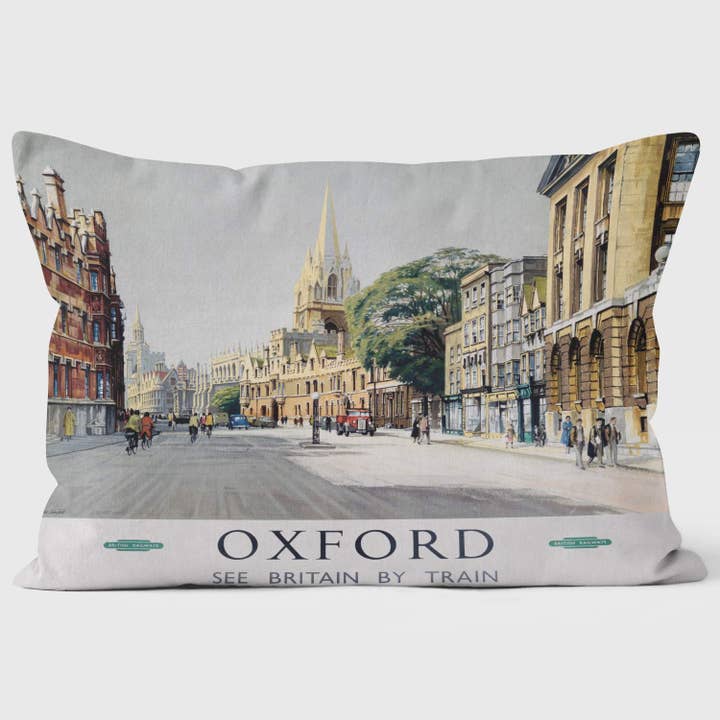 Oxford Br (wr) 1958 High Street - Museo Nazionale delle Ferrovie per la vendita all'ingrosso da parte di ART CUSHIONS