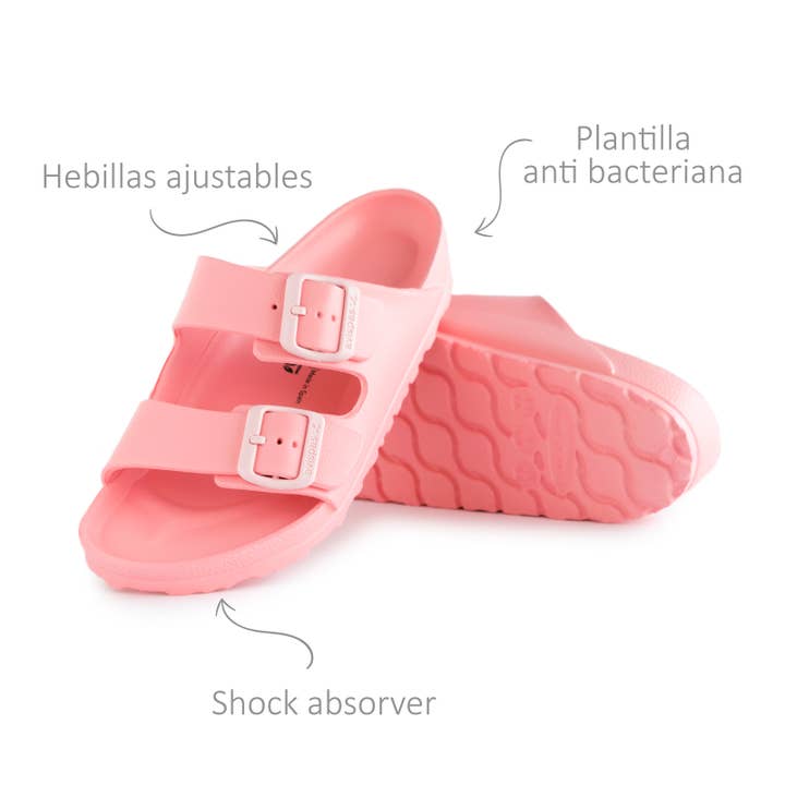 Avispas - Wholesale Sandals - Women's - New Coachella Chicle Salmon Pink Sandal Bio EVA Buckles3