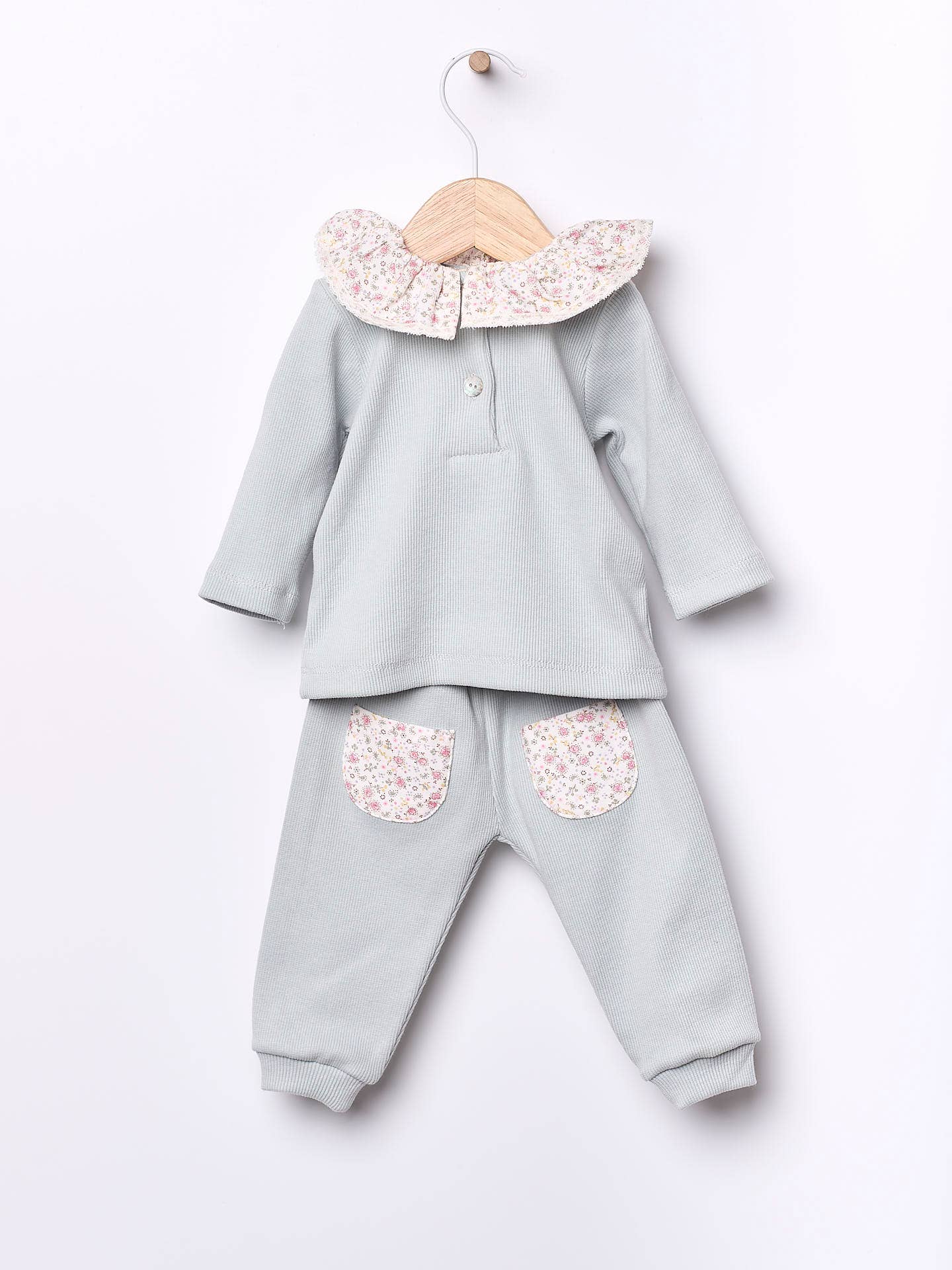  Single Pajamas set with long-sleeve in cotton | SWEET NIGHT for wholesale on Faire0