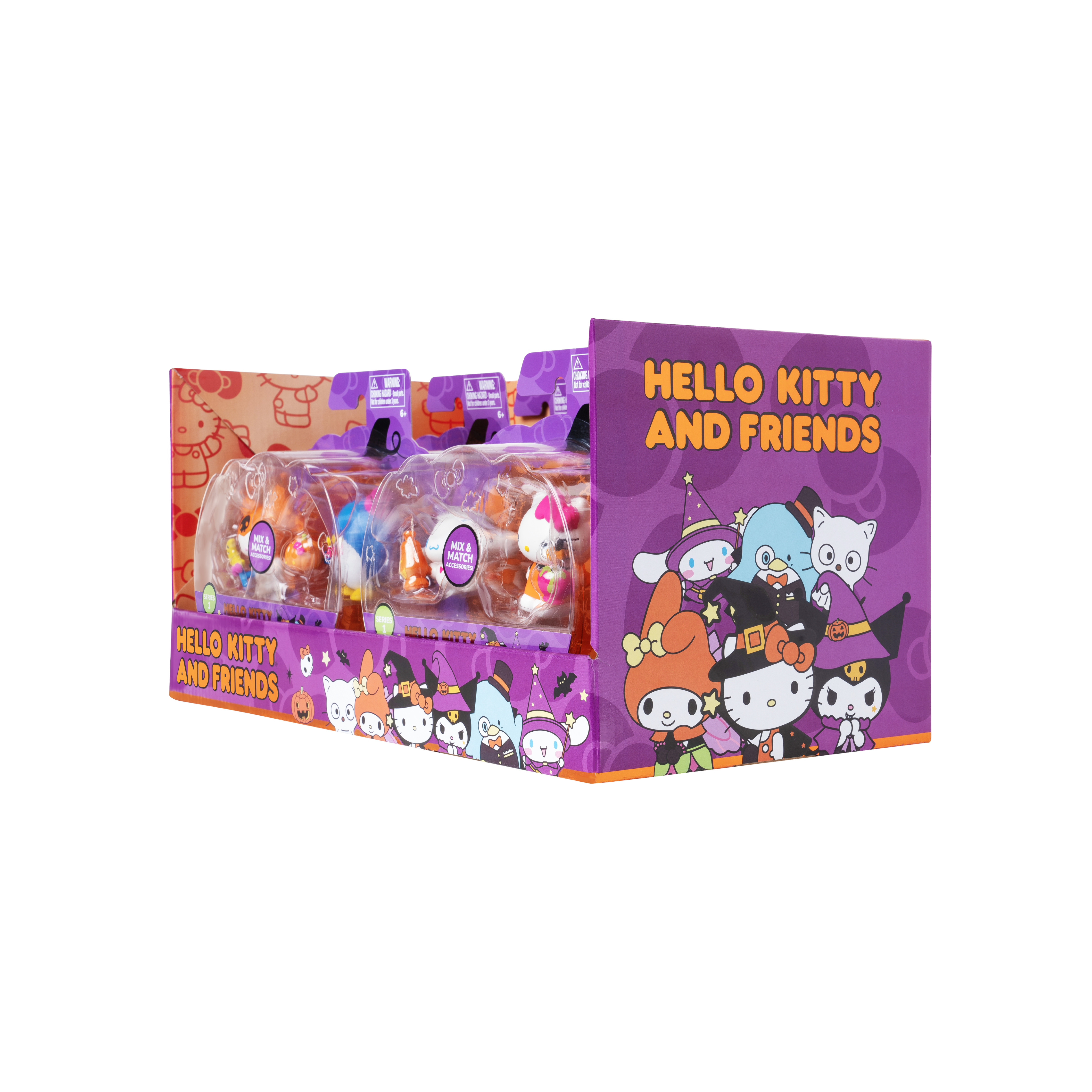 License 2 Play Toys - Wholesale Figurine Toy - Kids - Hello Kitty 2" Halloween 2 Figure Pack Assortment in Display10