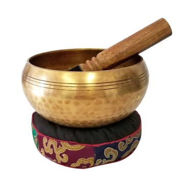 Tibetan Singing Bowls Set Om Mani Padma Hum By YAK THERAPY