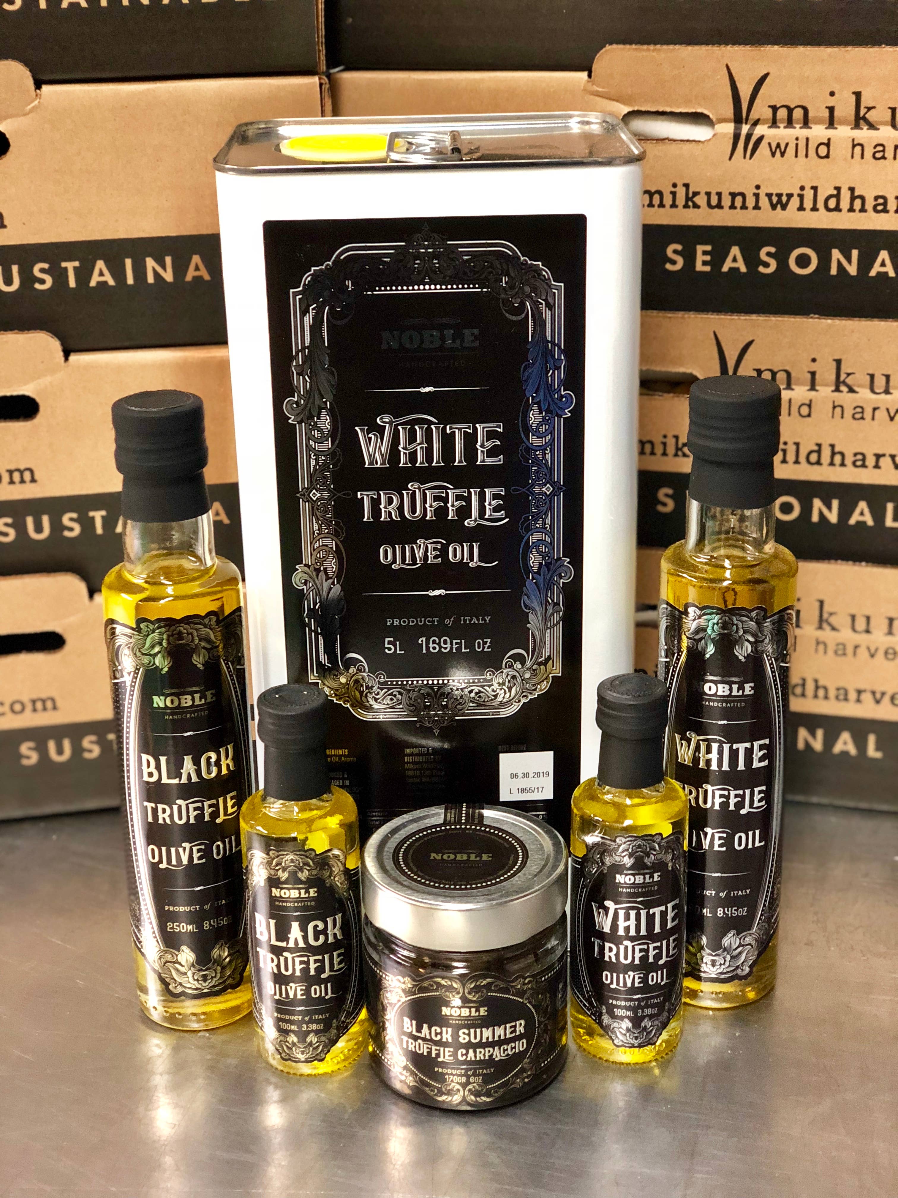 Mikuni Wild Harvest USA - Wholesale Olive Oil - Noble Handcrafted Black Truffle Olive Oil 100 ml4